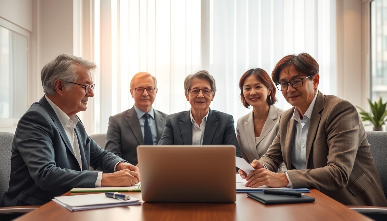 Business agreement signing